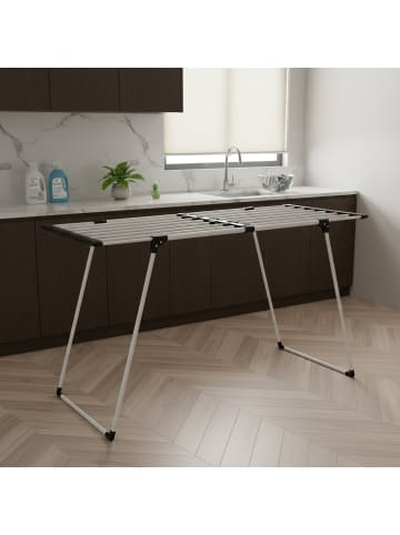 NUXIO Teleskopischer Wäscheständer, LALEA in Weiß, (B) 58 x (H) 90 cm