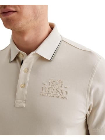 PME Legend Poloshirt SHORT SLEEVE POLO STRETCH PIQUE in Beige