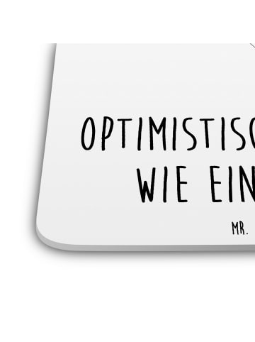 Mr. & Mrs. Panda Glasuntersetzer Sternzeichen Schütze mit Spruch in Weiß