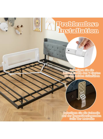 COSTWAY Bettgitter in Weiß