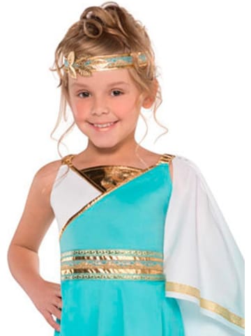 amscan Prinzessin Blue Venus Götting Kostüm für Kinder 8-10 Jahre Fasching