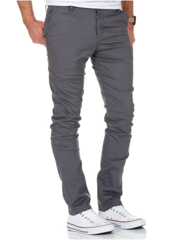 Amaci&Sons Slim Fit Chino mit Stretch ATLANTA in Dunkelgrau