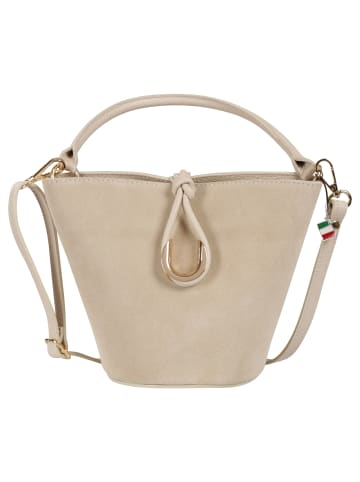Florence Florence Handtasche Leder beige ca. 23cm