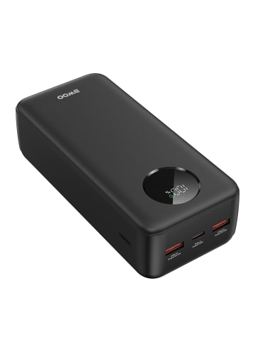 Baseus 22,5W 30000 mAh Powerbank mit LCD-Bildschirm, schwarz