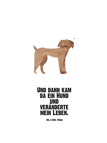 Mr. & Mrs. Panda Edelstahlflasche Hund Dogge mit Spruch in Weiß