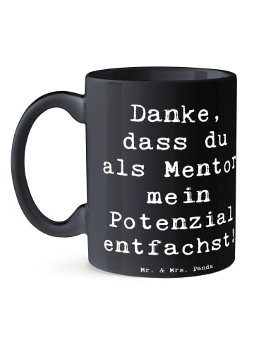 Mr. & Mrs. Panda Tasse Spruch Mentor Potenzial mit Spruch in Schwarz