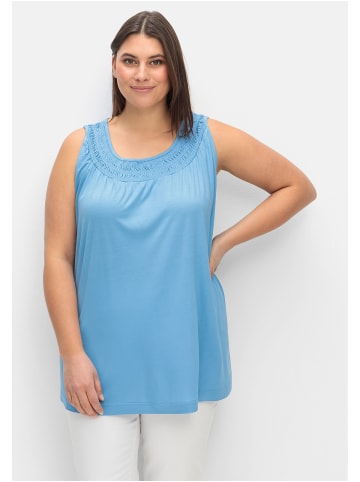 sheego Top in jeansblau