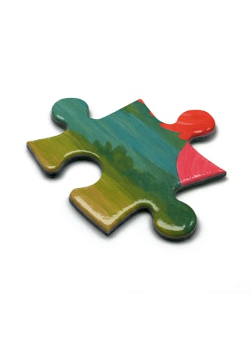 Mr. & Mrs. Panda Puzzle Flamingo Yoga Design ohne Spruch in Weiß