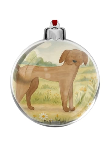 Mr. & Mrs. Panda christbaumkugel Hund Dogge Design ohne Spruch in Weiß