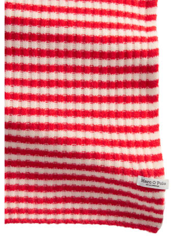 Marc O'Polo Gestreifter Schal in striped / bright red