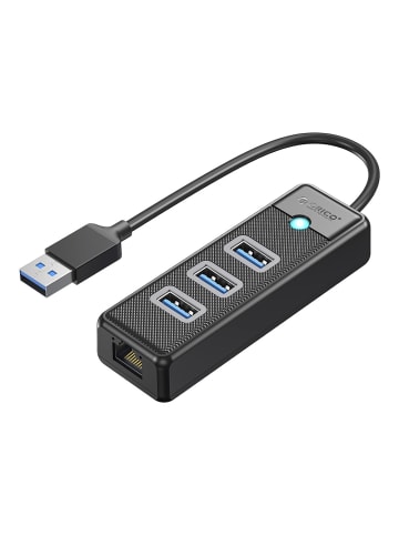 Orico PW3UR25-U3 USB-Hub mit 4 Anschlüssen (3x USB-A 3.0, 1x RJ45 2,5G Ethernet