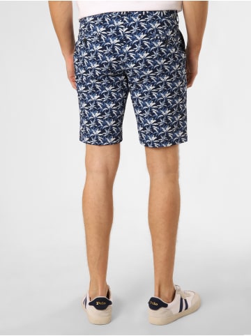 Finshley & Harding London Baukasten-Shorts in marine weiß