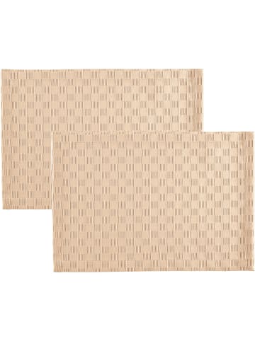 Erwin Müller Jacquard Tischset 2er-Pack Paderborn in sekt
