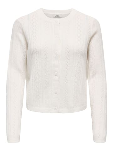 JDY Strickjacke in Bright White