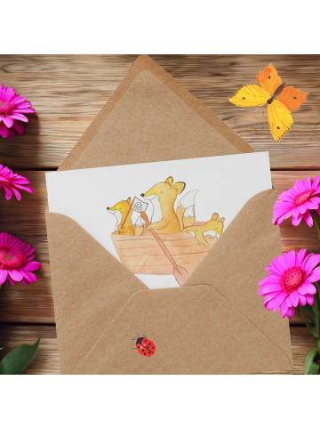 Mr. & Mrs. Panda Geschenkgutschein Bootstour Momente mit Spruch in Weiß