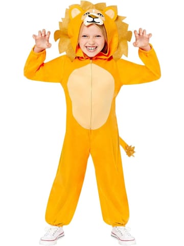 amscan Löwe Einteiler Kostüm für Kinder 8-10 Jahre Faschin Karneval