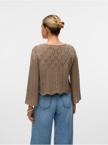 Vero Moda Strickpullover in Moon Rock