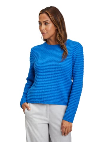 BETTY & CO Strickpullover mit Struktur in Strong Blue