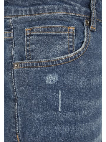 Urban Classics Slim Fit in blue heavy destroyed washed
