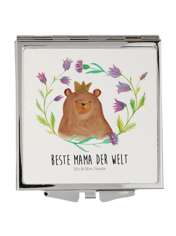 Mr. & Mrs. Panda Schminkspiegel Bär Königin mit Spruch in Weiß