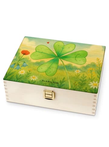 Mr. & Mrs. Panda teebeutelbehälter Blume Kleeblatt Design ohne S... in Weiß