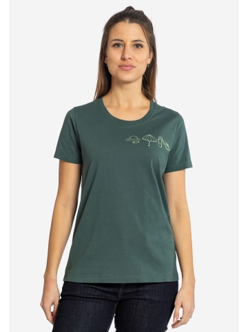 elkline Kurzarm T-Shirt Urlaub Bike in trekking green