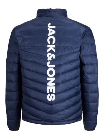 Jack & Jones Jacke 'Hero Puffer Collar' in dunkelblau