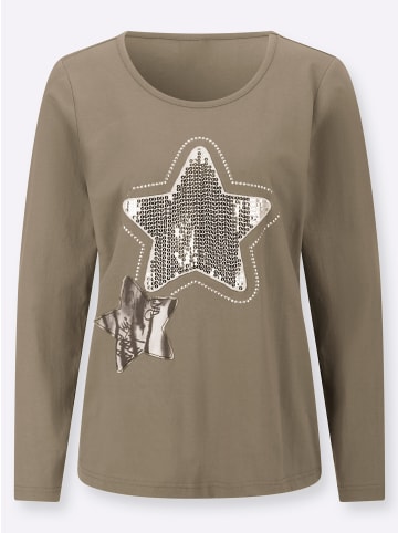 WITT WEIDEN Rundhals-Shirt in schlamm