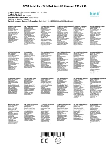 Bink Bedding Bettwäsche BB Karo