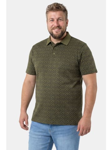 Men Plus Poloshirt in dunkles olive