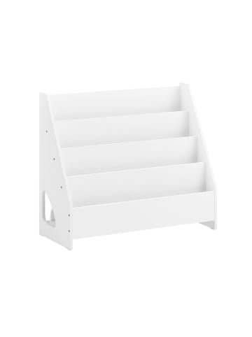 SoBuy Bücherregal in Reinweiß - (W) 30 x (H) 60 x (L) 70 cm