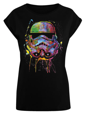 F4NT4STIC T-Shirt PLUS SIZE Stormtrooper Paint Splats in schwarz