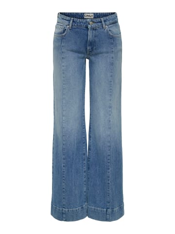 ONLY Jeans mit weitem Bein in Medium Blue Denim