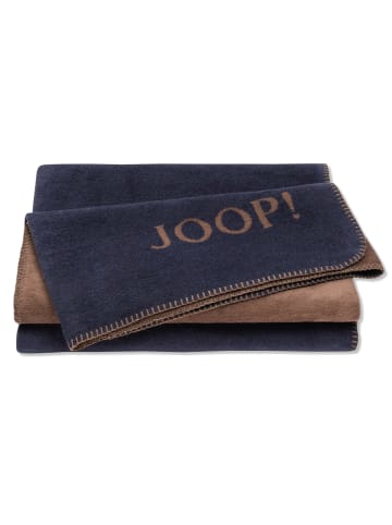 JOOP! Wohndecken in Marine-Karamell