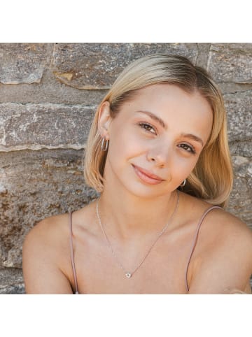 Adeliás Damen Ohrringe aus Edelstahl in silber