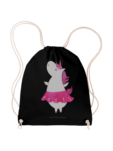 Mr. & Mrs. Panda gymnastiktasche Einhorn Ballerina ohne Spruch in Schwarz