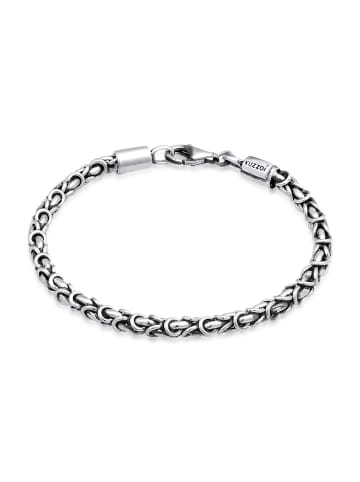 KUZZOI Armband 925 Sterling Silber in Grau