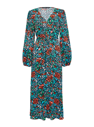 Threadbare Sommerkleid THB Pineapple Satin Midi in Mehrfarbig