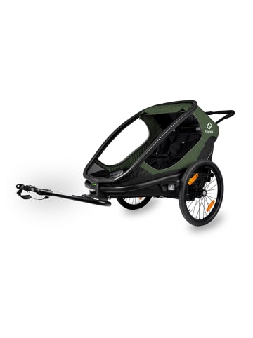 Hamax Hamax Outback Fahrradanhänger für 2 Kinder - Farbe: Grün / Schwarz