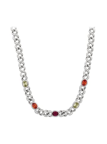 faina Necklace in Silver Multicolor