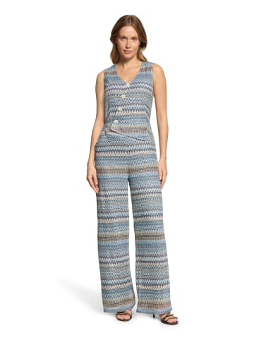 CARTOON Jumpsuit mit Westenteil in Blue/Camel