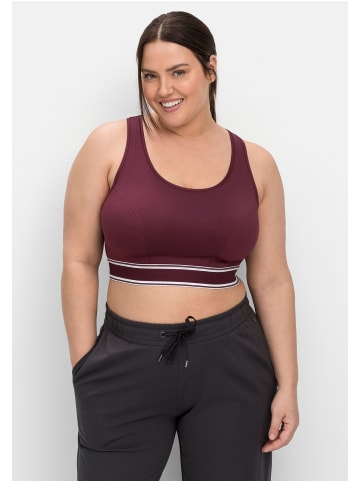 sheego Sport-BH in aubergine