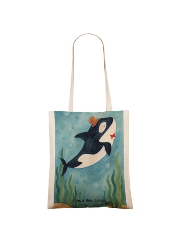 Mr. & Mrs. Panda Tasche Orca Zylinder Design ohne Spruch in Weiß