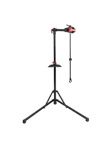 relaxdays Fahrrad-Montageständer in Schwarz - (B)101 x (H)160 x (T)82 cm