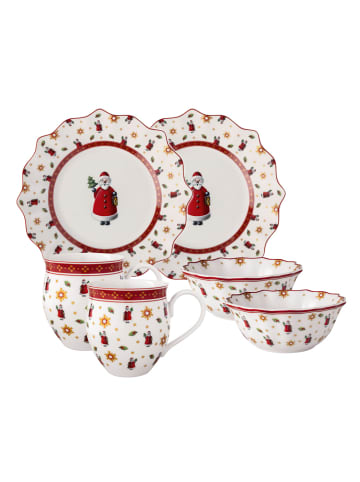 Villeroy & Boch Frühstücks-Set für 2 Santa, 6tlg. Toy's Delight in bunt
