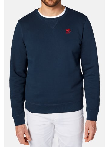 Polo Sylt Sweatshirt Basic in Schwarz / dunkelblau