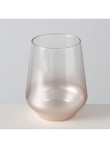 Boltze Holografisches Glas PRECIOSO, 425 ml in Rosa, Ø 9 x 11 cm