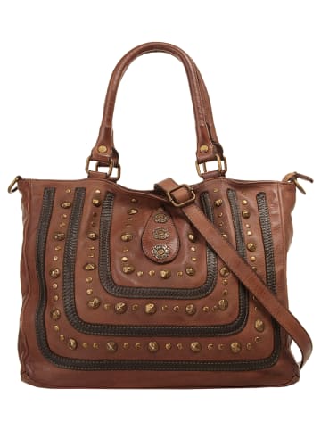 Samantha Look Shopper echt Leder in cognac