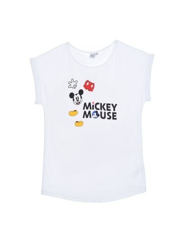 Disney Mickey Mouse T-Shirt kurzarm von Mickey Mouse in Weiß