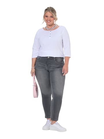 MIAMODA Jeans in grey denim